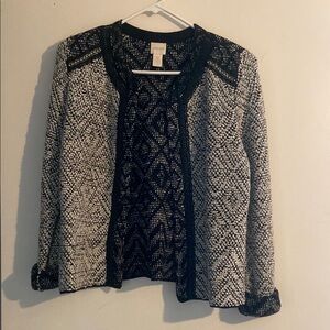 Chico's Black and White Women's Sweater
